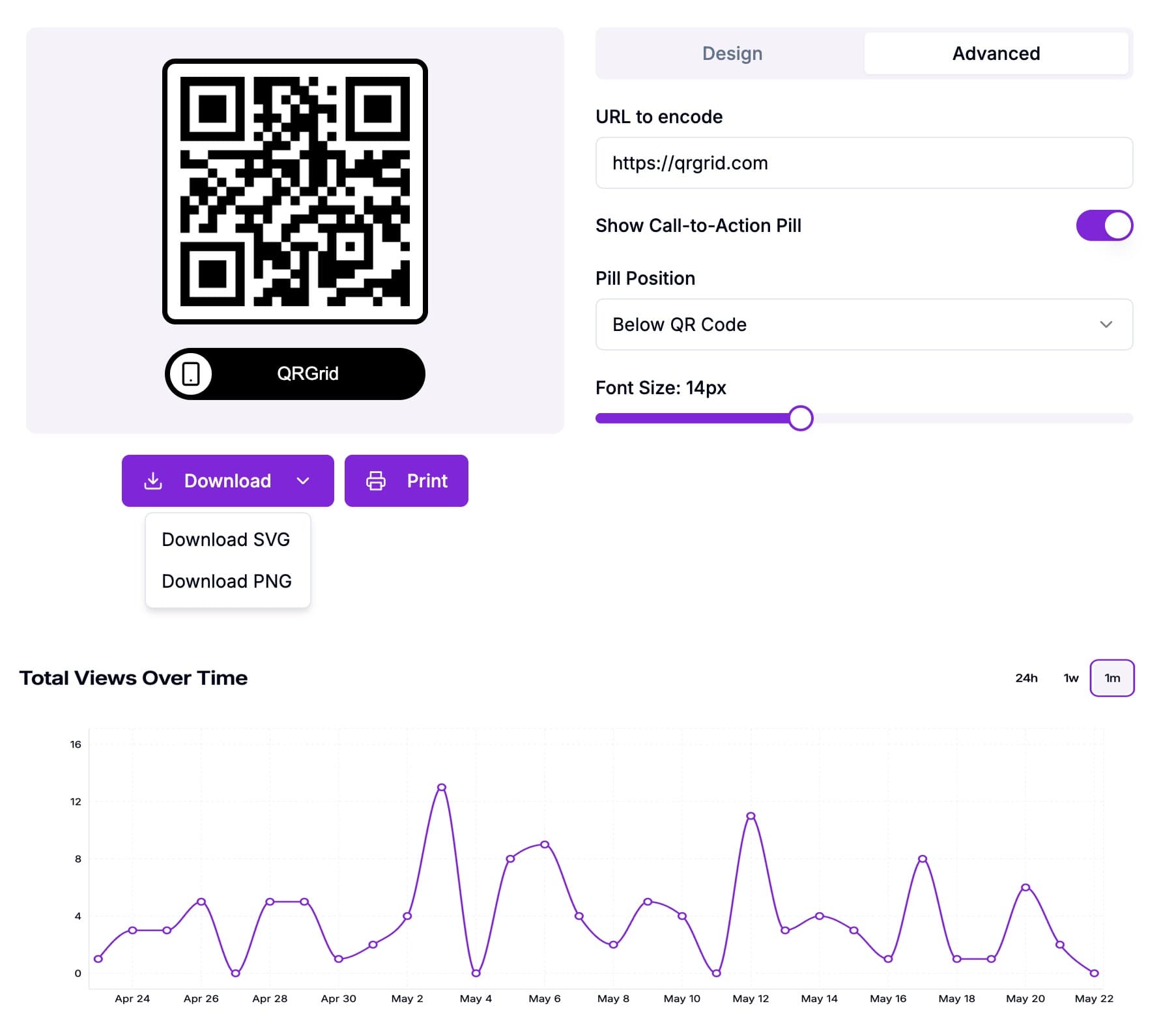 QRGrid Hero Screenshot